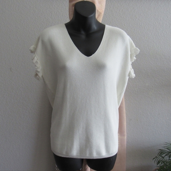 Ann Taylor Factory V Neck Blouse - Picture 1 of 8